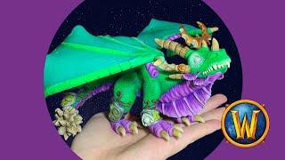 World of Warcraft Dragon hand sculpted from polymer clay