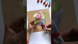 Valentine’s day gift ideas️ Kisses rose diy #shorts #cute #love #happy #craft #handmade #easy #best