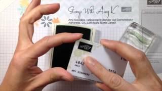 Using Stampin' Up! Firm Foam Ink Pads With Detailed Photopolymer Stamps