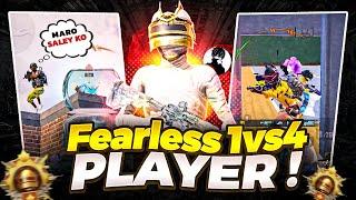 FEARLESS 1v4 PLAYER  Bixi Op Solo vs Squad Intense Conqueror Lobby Clutches | BGMI