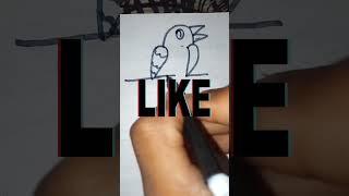 bird art by vikas verma YouTube short