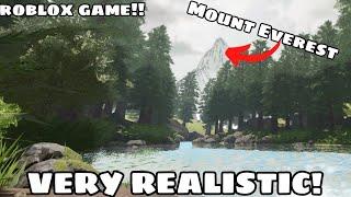 TRYING A REALLY REALISTIC GAME IN ROBLOX!! (Forest game) | Relaxing gameplay