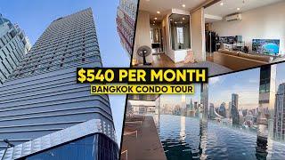 $540 Luxury Bangkok Condo Tour - Q Chidlom