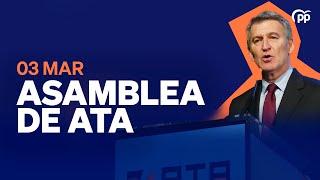 Alberto Núñez Feijóo interviene en la asamblea de ATA