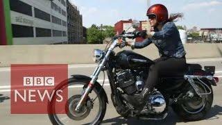 Female only biker club in New York - BBC News