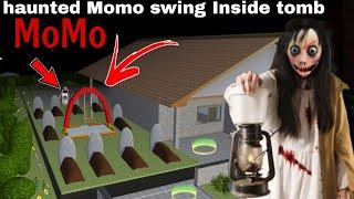 رعب ارجوحه مومو مسكونه في المقبره New haunted Momo swing Inside tomb in Sakura School simulator