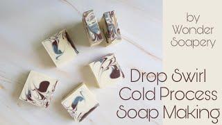 Drop Swirl Cold Process Soap Making by Wonder Soapery