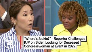 Reporter SHOCKED at KJP's Ridiculous Lying Answer to Biden Question