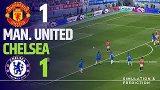 MANCHESTER UNITED 1-1 CHELSEA • Highlights • Premier League 24/25 | Simulation/Recreation