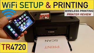 Canon Pixma TR4720 WiFi Setup, Wireless printing Review.