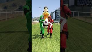 TEAM SQUID GAME DOLL ENEMIES VS TEAM SPIDER-MAN -Which team is strongest ? #shorts