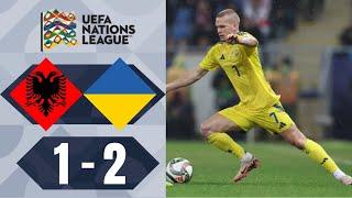 Roman Yaremchuk Goal | Albania vs Ukraine 1-2 Highlights | UEFA Nations League 2024