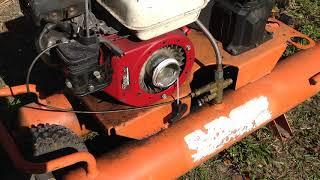 Rigid gas powered air compressor first start up