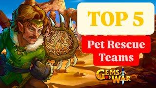 Gems of War Fastest Pet Rescue Teams for 2024 #gemsofwar #crisppurpose