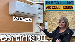 Workshop has Air Conditioning | Installing AIRTON Ready Clim