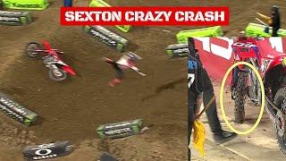 Chase Sexton Crazy Crash at Minneapolis // Supercross 2022