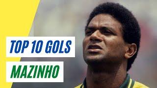 Top 10: Gols de MAZINHO - Os MELHORES GOLS da carreira de MAZINHO