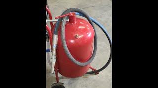 Harbor freight 110lb pressurized pot sandblaster modifications