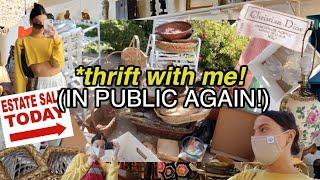 HUGE LA ESTATE SALE (thrift with me FINALLY) + try on haul!