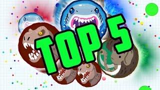 TOP 5 AGARIO MOMENTS AGARIOGAMER!