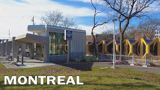 Walk in Hochelaga, Montreal near Prefontaine Metro Station Autumn 2022