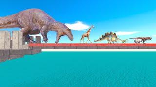 Double Decker Bridge Race: Who Can Escape The Giant Dinosaurs And Win This Challenge?