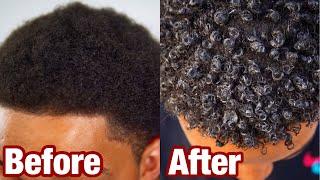 How To Get Curly Hair in 5 Minutes | Black Men and Women | 2024