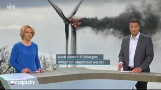 Windkraftanlage brannte in Fiefbergen | SH Magazin 18.04.2017