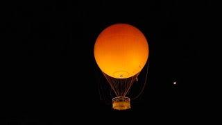 Helium Balloon Ride at Night at The Great Park (Former El-Toro MCAS)