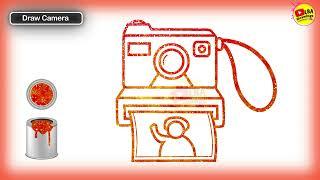 How To Draw Camera | Glitter Drawing | LBA Drawings