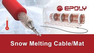 Heated Driveway/Walkway - EPOLY Snow Melting Cable/Mat