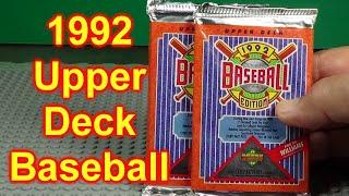2 1992 Upper Deck Baseball Packs Opened