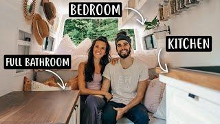 VAN TOUR | Sprinter Van Converted to Tiny Home for Full-Time Van Life