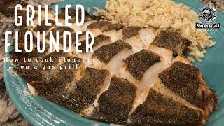 How to Grill Flounder on a Gas Grill - Grilled Flounder Recipe