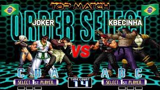 TOP JOKER vs MESTRE KBECINHA TOP MATCH  KOF 2002