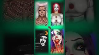 MAKEUP  INSPIRED BY GIRLS ️DEMON#tiktok #makeup #halloween #12kanal