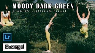 Moody Dark Green Preset | Lightroom mobile preset DNG | Moody Dark Green Preset | සිංහලෙන් 