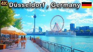 Düsseldorf Germany walking tour 4k - Dusseldorf city tour - Dusseldorf Germany 4k