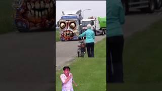 AmazingTRUCK TRONTON FUSO ZOMBIETruk Oleng, Truck Zombie #dumptruck #zombiesurvival #shorts