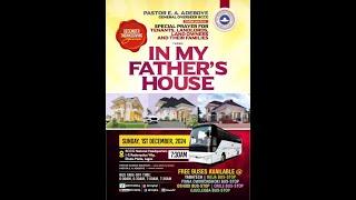 RCCG 2024 DECEMBER THANKSGIVING SERVICE || IN MY FATHER'S HOUSE