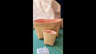 Sewing Of A Patent or PU Leather Pouch   Made with Clipchamp