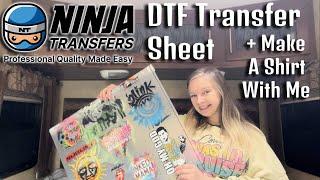 Ninja Transfers - DTF Transfer Sheet + Demonstration