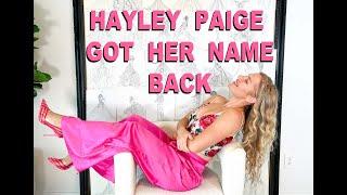 HAYLEY PAIGE IS BACK