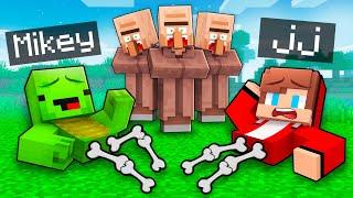 Mikey and JJ Don't Have Legs to Troll Villagers in Minecraft - Maizen