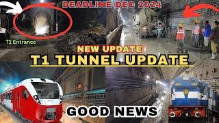 T1 tunnel new update usbrl project #kashmir #travel #train #usbrl #update@Muntazirvlogs