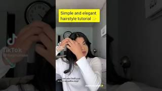 simple and cute hairstyle tutorial  #hairstyle #hairstyletutorial #shorts #viral #fyp #trending