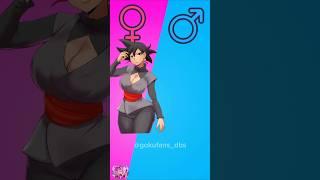 Dbz Gender Swap Character ️ Mode #shorts #dbs #goku #dragonball