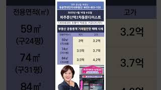 파주문산역2차동문 단지내입점완료! 문의:010-3970-1120