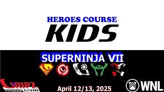 World Ninja League @ Gripz Gym - Hero Course - Kids Wave - April 12, 2025