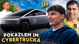 FRIZ I CZAJNIK ZA KIEROWNICĄ TESLI CYBERTRUCK  Reakcje w McDonald’s!